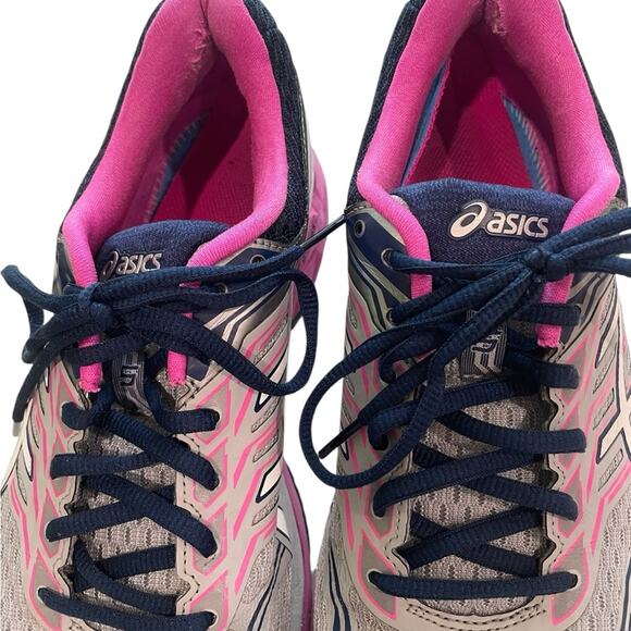 ASICS T758N Gray Pink Guidance Line Running Shoes  Sz 11 Performance Sneaker EUC - Picture 6 of 9